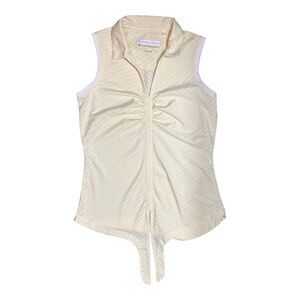 Pebble Beach Women Sleeveless Golf Shirt Yellow Small